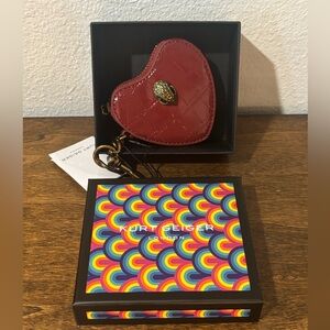 Kurt Geiger Red Heart Bag Charm/Key Holder/Coin Pouch